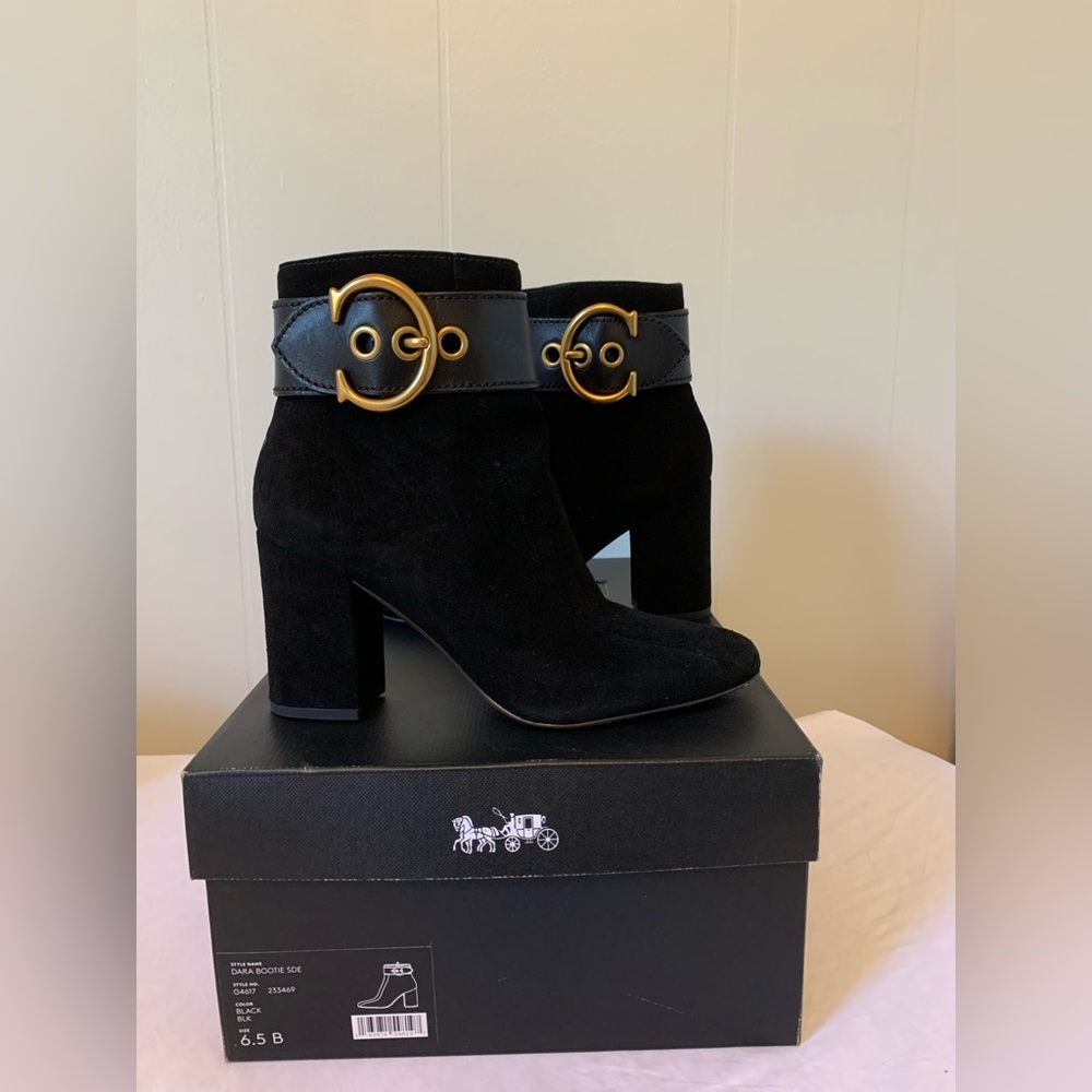Coach Suede Ankle Booties